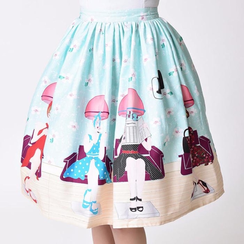 Unique vintage salon skirt